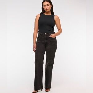 90s Relaxed High Rise Abercrombie & Fitch Dark Wash Jeans